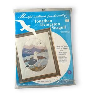 Paragon Needlecraft Jonathan Livingston Seagull Needlepoint Kit Vtg 1973 0885